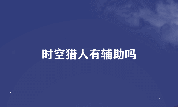 时空猎人有辅助吗