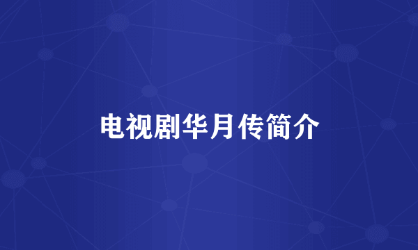 电视剧华月传简介