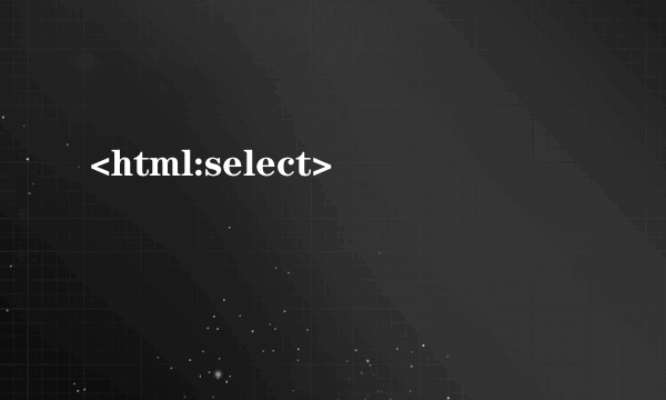 <html:select>