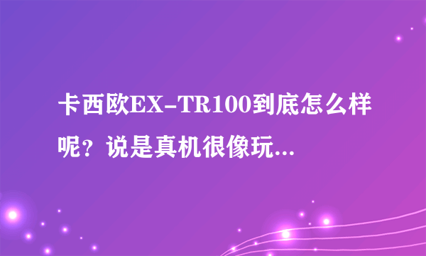 卡西欧EX-TR100到底怎么样呢？说是真机很像玩具，质量怎么样呢？
