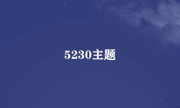 5230主题
