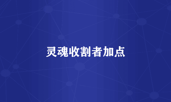 灵魂收割者加点