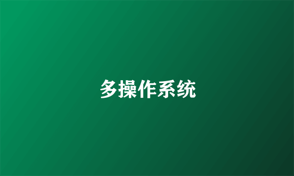 多操作系统