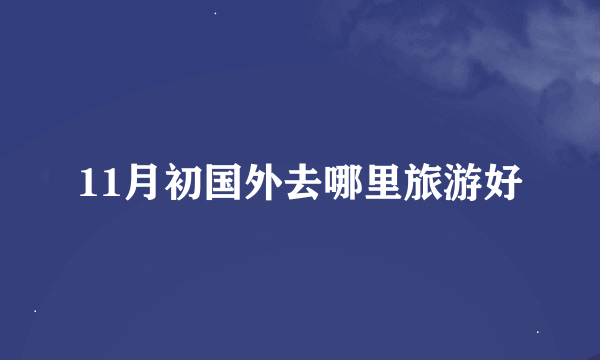 11月初国外去哪里旅游好