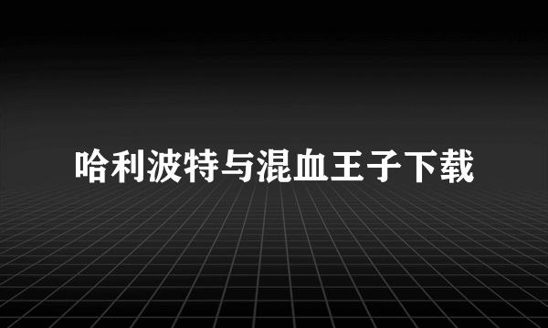 哈利波特与混血王子下载