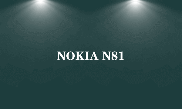 NOKIA N81