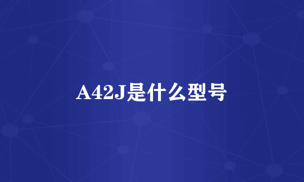 A42J是什么型号