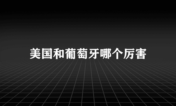 美国和葡萄牙哪个厉害