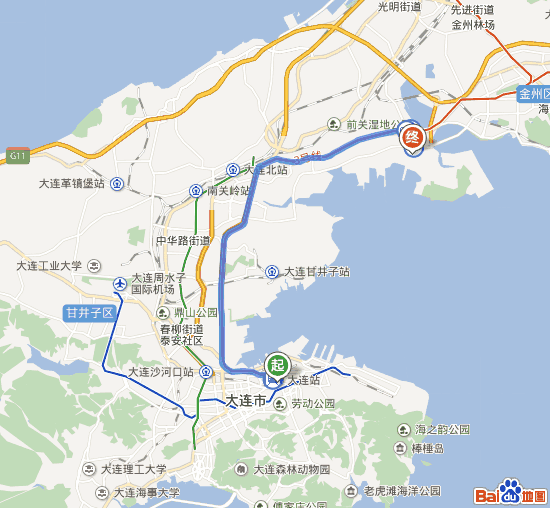 从大连站 怎么到大连湾新港码头