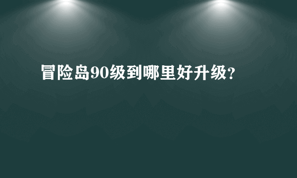 冒险岛90级到哪里好升级？