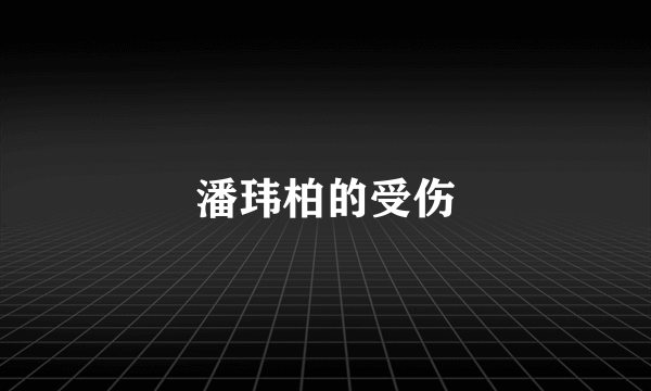潘玮柏的受伤