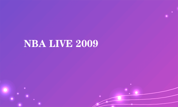 NBA LIVE 2009