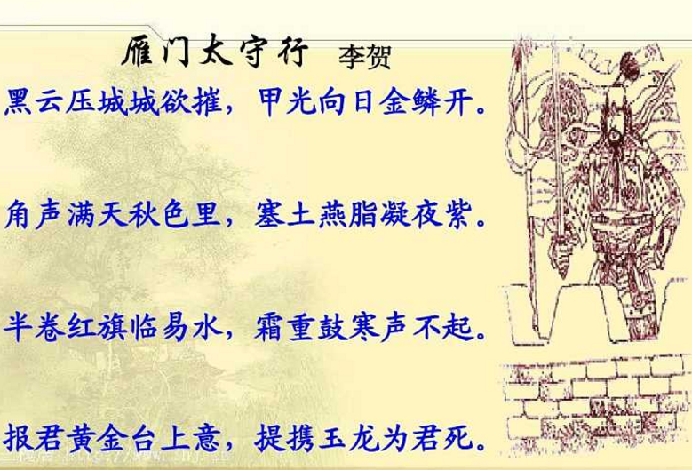 描写雁门关的诗句有哪些