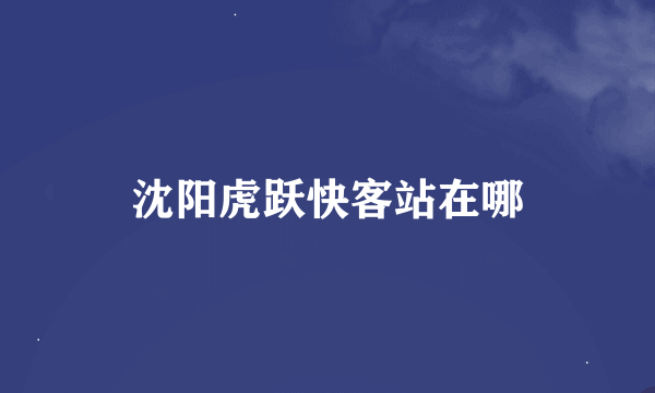 沈阳虎跃快客站在哪