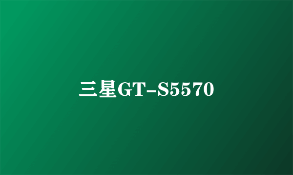 三星GT-S5570