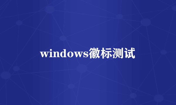 windows徽标测试
