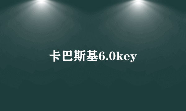 卡巴斯基6.0key