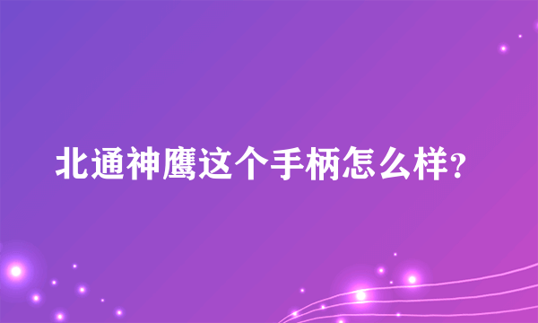 北通神鹰这个手柄怎么样？