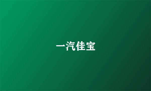 一汽佳宝