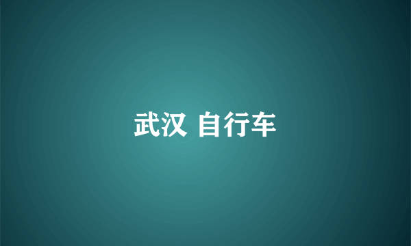武汉 自行车