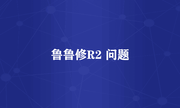 鲁鲁修R2 问题