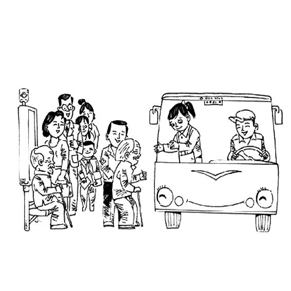 文明礼仪简笔画图片