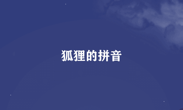 狐狸的拼音