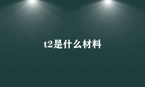 t2是什么材料