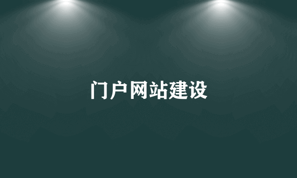 门户网站建设